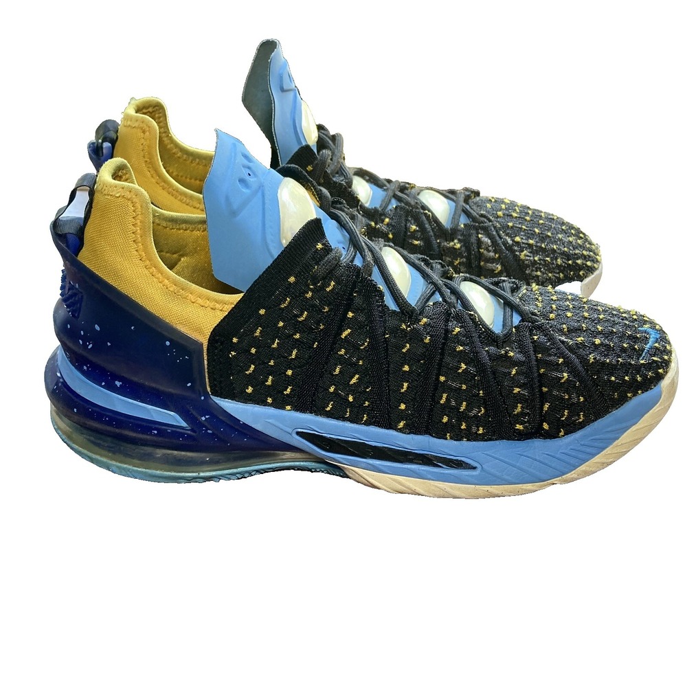 Nike Lebron James Dynasty Blue Yellow Basketball Shoe Sneaker Youth Boy 7 RP$260
